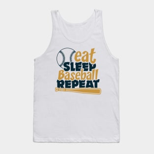 Eat Sleep Baseball repeat Tank Top